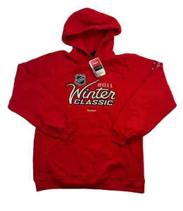 Reebok NHL Washington Capitals Hockey Team Hoodie Men's Size M Red New - Picture 1 of 11
