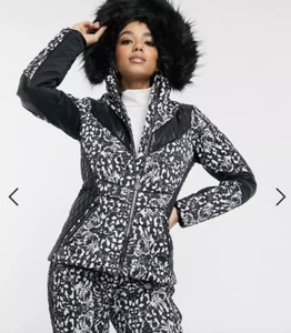 Dare 2b X Julien Macdonald, Emperor Ski/Snowboard Jacket Black/White UK8 RRP£250 - Picture 1 of 8