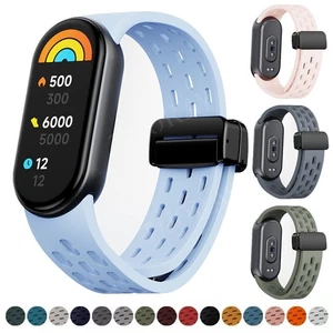 Para Xiaomi Mi Band 9/8 NFC Repuesto Correa Silicona Magnética Banda Pulsera - Imagen 1 de 48