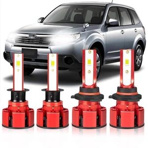 Combo de faros de haz alto bajo bombillas LED para Subaru Forester 2006-2008 4x 9005 H1 - Imagen 1 de 14