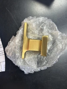 Restaurationsbeschlag RH Colliers Bad Kleiderhaken Messing lackiert gold - Bild 1 von 4