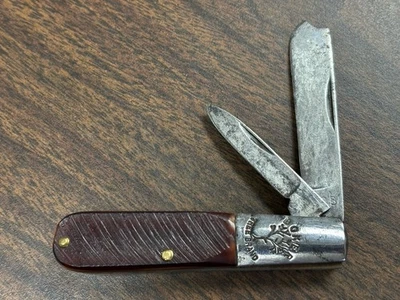 复古 Boker Tree 品牌 495 Barlow 折叠刀 - 锯切 Delrin 手柄 — 第 1/4 张图片