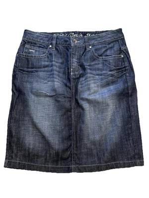 Женская джинсовая юбка Esprit синие джинсы карандаш длина до колена размер 33 - Изображение 1 из 4