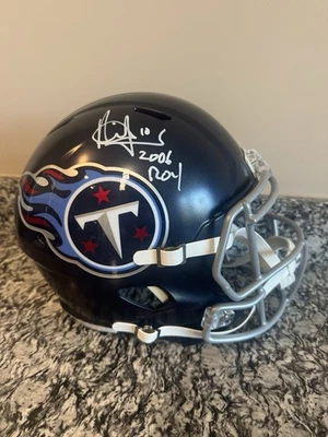 Casco autografiado Titans Vince Young “2006 ROY” Foto 1 de 4