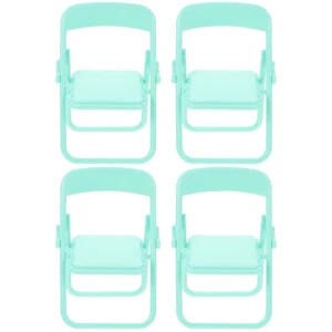  2 PCS Puppenstubenzubehör Miniaturen Puppenhaus -Stühle Möbelmodell - Bild 1 von 12