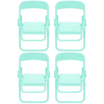  2 PCS Puppenstubenzubehör Miniaturen Puppenhaus -Stühle Möbelmodell - Bild 1 von 4