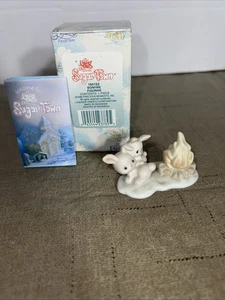 Nueva estatuilla Precious Moments 1996 Sugar Town Bonfire 184152 Bonfire & Bunnies - Imagen 1 de 6