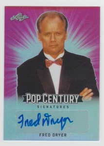 Autógrafo rosa Leaf Pop Century 2018 firmado por Fred Dryer #BA-FD1 SP AUTO Rams NFL - Imagen 1 de 2