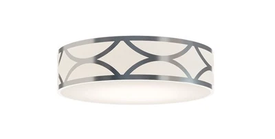 AFX LAKF20LAJUD Lake 20"W LED Flush Mount Drum Ceiling Fixture - White - Image 1 of 4