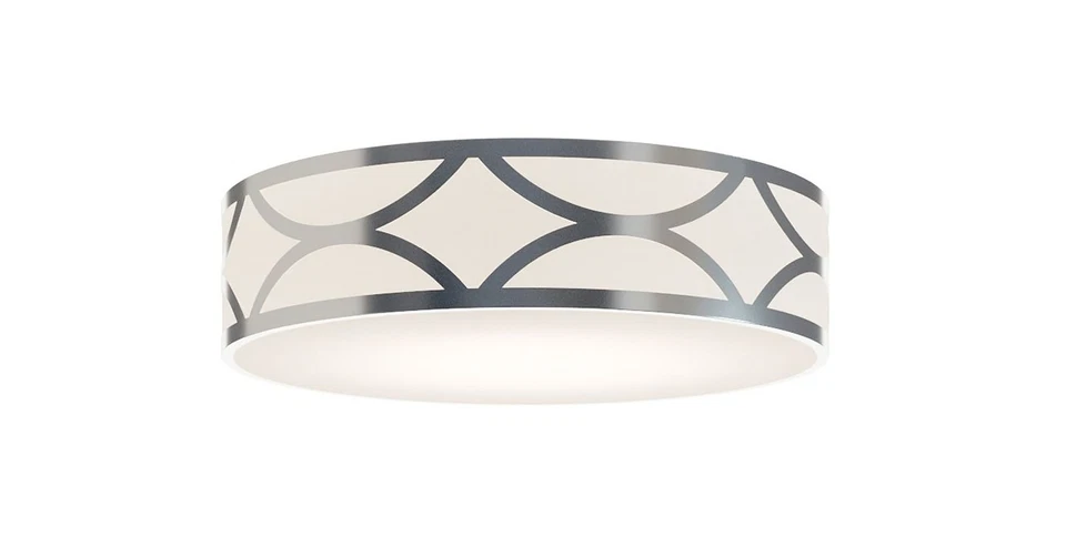 AFX LAKF20LAJUD Lake 20"W LED Flush Mount Drum Ceiling Fixture - White - Image 1 of 4