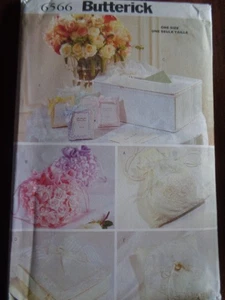 SEWING PATTERN BUTTERICK 6566 BRIDAL ACCESSORIES 6 ITEMS UNCUT - Picture 1 of 2