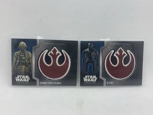 2016 Topps Star Wars Rogue One Mission Briefing Patch Lot of 2 - Picture 1 of 6