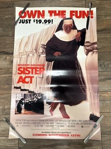 Whoopi Goldberg Sister Act Original 27" X 40" Movie Poster 1992 - Picture 1 of 5