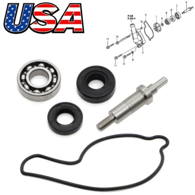 For Honda CRF450R 2002-2008 Water Pump Shaft Bearing Seals Repair 19241-MEB-670 - Image 1 of 4
