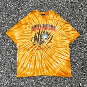 Y2K Harley Davidson Vtg Tie Dye Shirt - On The Cutting Edge Brandon Florida XL - Picture 1 of 8
