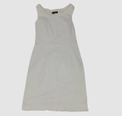 Vestido para mujer Piazza Sempione blanco sin mangas cuello redondo talla IT 42/US 6 $325 Foto 1 de 3