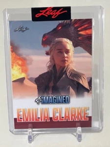 2023 Leaf Reimagined EMILIA CLARKE #RIB-34 Game of Thrones only 138 Made Dragon - Bild 1 von 3