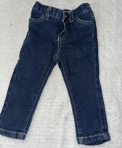 Rocawear Classic Jeans Baby Girl's 9M Pink Stitching on Back Pocket Cotton Blend - Picture 1 of 11