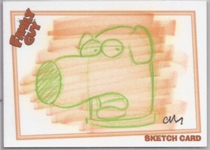 Family Guy  Season 1 - SK4 Chris Moreno Brian Griffin Sketch Card #317/549