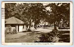 Postal CT Craigville Ma 1933 oficina de correos Street View to Kingsley Groton - Imagen 1 de 2