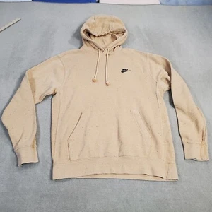 Nike Club Fleece Revival Hoodie Mens Medium Orange Sweatshirt Logo DQ4663 795 * - Picture 1 of 9