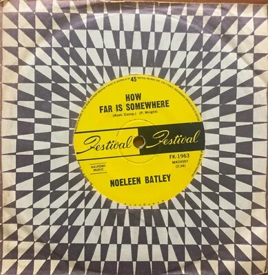 Noeleen Batley How Far Is Somewhere / The Wishing Song 1967 Oz 45 Bee Gees Gibb - Image 1 of 2