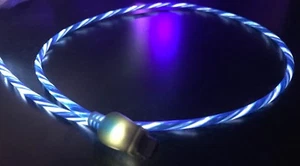 CANDY FLOW LIGHT-UP 3FT LED USB charger cable FOR Apple iPhone X 8 7 6 plus 5s - Picture 1 of 18