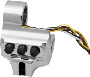 Performance Machine Contour Four Button Switch Housing Chrome Cable Clutch - Picture 1 of 1