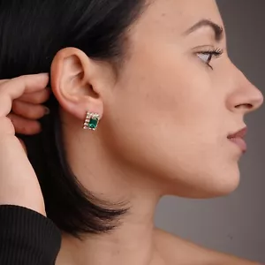 orecchini da donna con zirconi e strass brillanti bijoux fashion - Bild 1 von 6