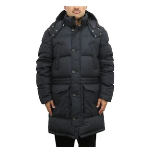 Polo Ralph Lauren Long Hooded Down Puffer Jacket Coat Overcoat - Black - - Picture 1 of 6