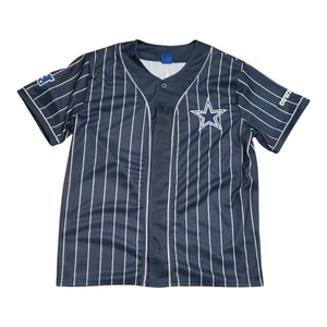 Dallas Cowboys NFL Ultra Game Herren Nadelstreifen Baseball Trikot Navy Größe L - Bild 1 von 9