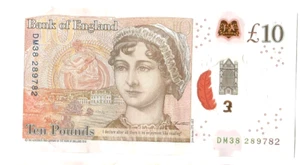 £10 Schein - Polymer - Jane Austen - Sarah John - selten! - DM38 - Guter Zustand. - Bild 1 von 2