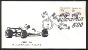 INDIANAPOLIS 500 special cover w/RACE CAR and CHECKERED FLAGS - Picture 1 of 1