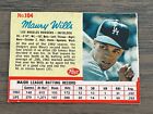 1962 Post Maury Wills RC #104 Los Angeles Dodgers