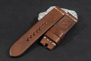 CORREA DE RELOJ 22/22 115/75 MM OIL MARRÓN - X CUERO AUTÉNTICO PARA PANERAI MA STRAP 428 - Imagen 1 de 7