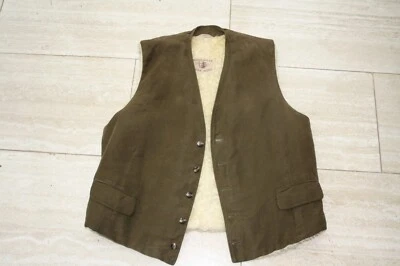 Weste mit Innenfutter reine Schafswolle  VINTAGE 50er  Body Warmer mit Taschen  - Bild 1 von 4