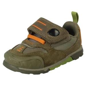 Ragazzi Clarks Dino Design Scarpe Sportive Steggy2 Vedere T - Imagen 1 de 10