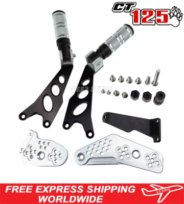 Reposapiés trasero plateado para pasajero Honda CT125 Trail 125 nuevo JA55 JA65 UDK Foto 1 de 4