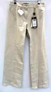 BNWT Ladies MAX MARA Weekend Beige Bootcut Casual Capri Trousers UK 14 EU 42 - Picture 1 of 4