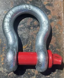 1-1/4" Screw Pin Anchor Shackle WLL 12 Ton Forged CarbonSteel Hot-dip Galvanized - Picture 1 of 6