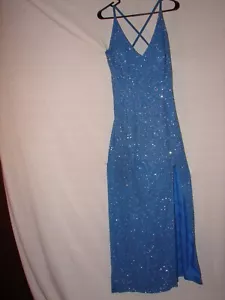 Vintage Jump Apparel Co. by Wendye Chaitin blau Perlen Kleid Größe 13-14 - Bild 1 von 7