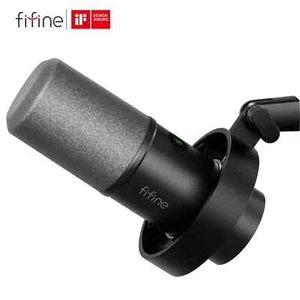 FIFINE K688 Microphone for PC Streaming Gaming Laptop USB/XLR Dynamic Mic - Picture 1 of 16