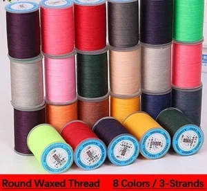 Round Sewing Waxed Thread Cord Line Leather Craft for Hand Stitching DIY 55 85mm - Picture 1 of 25