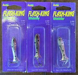 3 paquetes Acme Flash-King Wobbler 1/10 OZ sandía descontinuada - Imagen 1 de 1