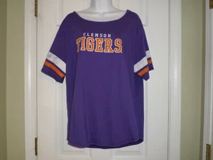 Clemson Tigers Women's XL T-Shirt Purple National Collegian Nice - Picture 1 of 3