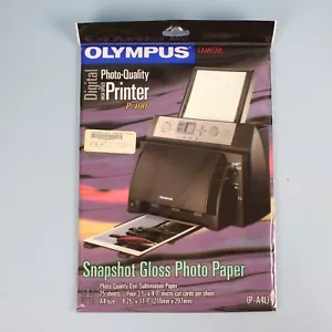 Olympus P-A4L High Speed Photo Quality Printer P-400 Gloss Paper 25 ct NOS - Picture 1 of 5