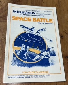 Space Battle Manual Intellivision - Picture 1 of 1