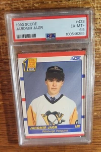JAROMIR JAGR-- 1990 SCORE - #428 -- PSA EX-MT+ 6.5 - Picture 1 of 1