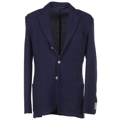 Abrigo deportivo Sartorio by Kiton azul marino tejido lana más pesada 40L largo (UE 50) NUEVO CON ETIQUETAS Foto 1 de 4