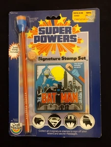 Batman Super Powers Signature Stamp Set 1984 DC Comics / Craft Master Neu in Verpackung - Bild 1 von 2